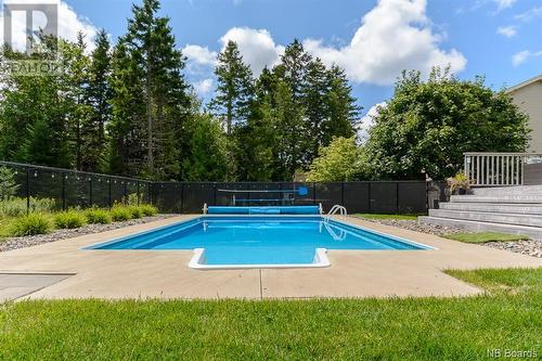 6 Wiltshire Drive, Quispamsis, NB - Outdoor With In Ground Pool With Deck Patio Veranda With Backyard