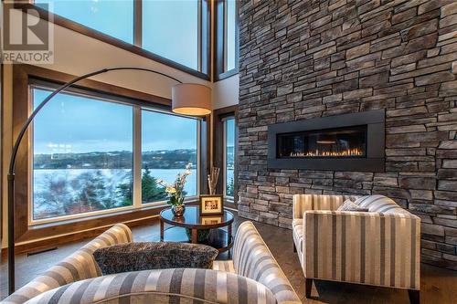 293 Buckingham Drive, Paradise, NL - Indoor Photo Showing Living Room With Fireplace