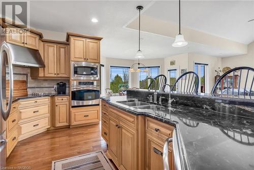 124 Balaklava Street, Paisley, ON - Indoor Photo Showing Kitchen With Double Sink