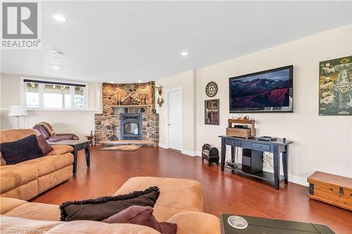 124 Balaklava Street, Paisley, ON - Indoor Photo Showing Living Room With Fireplace