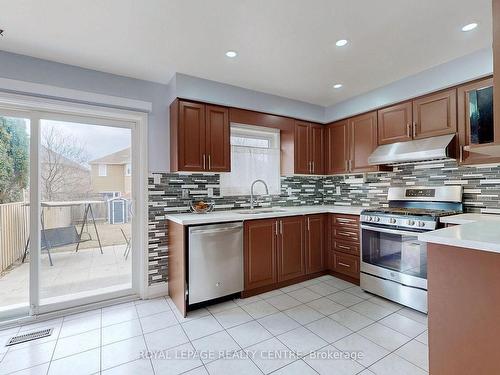 36 Mccleave Cres, Brampton, ON - Indoor Photo Showing Kitchen With Double Sink
