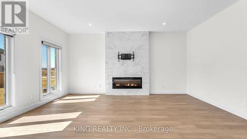 3848 Big Leaf Tr, London, ON - Indoor With Fireplace