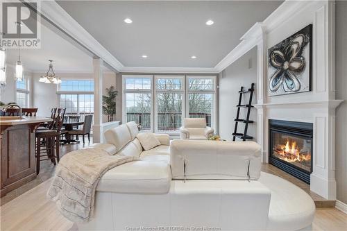 3226 Mountain Rd, Moncton, NB - Indoor Photo Showing Living Room With Fireplace