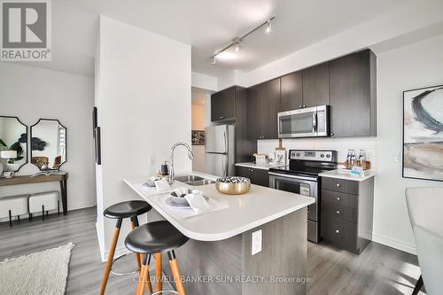 #506 - 339 Rathburn Road W, Mississauga, ON - Indoor Photo Showing Kitchen With Double Sink