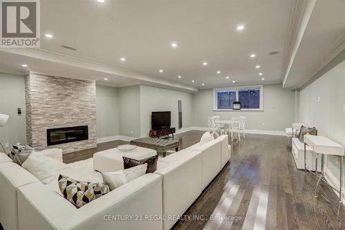 2086 Autumn Breeze Drive S, Mississauga, ON - Indoor With Fireplace