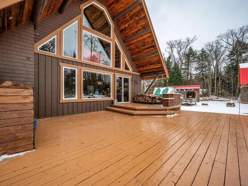 Balcony - 4514 Ch. Des Ostryers, Amherst, QC - Outdoor With Deck Patio Veranda With Exterior