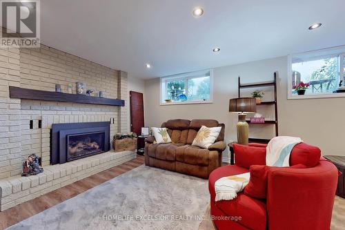 2841 Clarkesville St, Innisfil, ON - Indoor Photo Showing Living Room With Fireplace