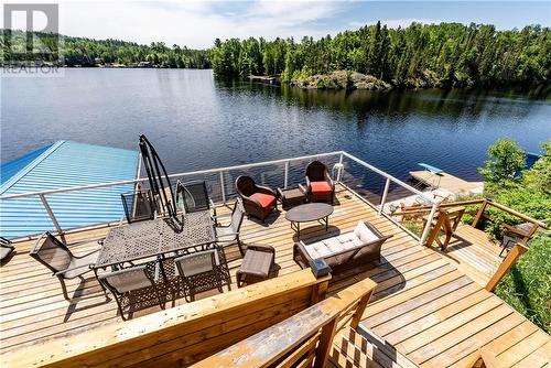 67 Bayline Drive, Mckerrow, ON - Outdoor With Body Of Water With Deck Patio Veranda