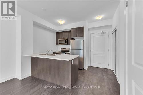#308 -460 Dundas St E, Hamilton, ON - Indoor Photo Showing Kitchen With Stainless Steel Kitchen With Double Sink