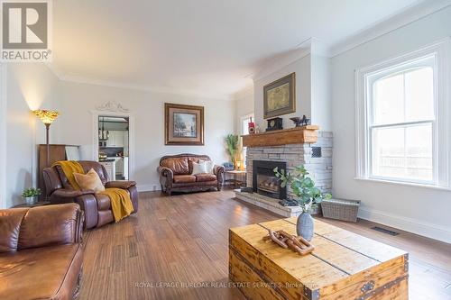 371 Maple Avenue S, Brant, ON - Indoor Photo Showing Living Room With Fireplace