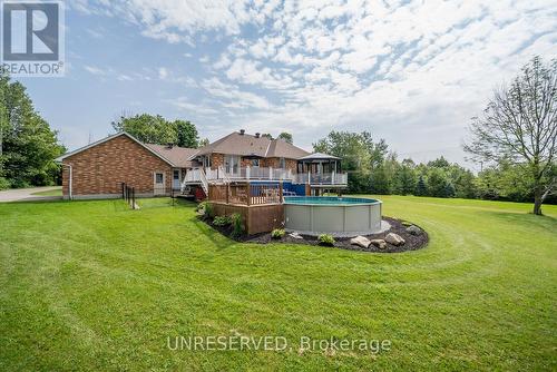 6 Morgan Drive, Halton Hills, ON - Outdoor With Above Ground Pool With Backyard