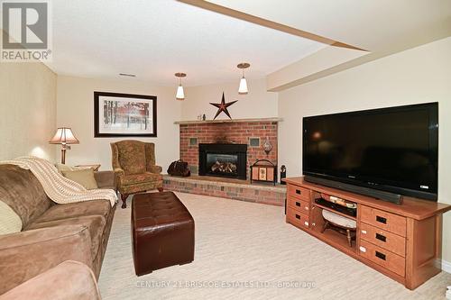 1171 Trillium Crt, Oshawa, ON - Indoor Photo Showing Living Room With Fireplace