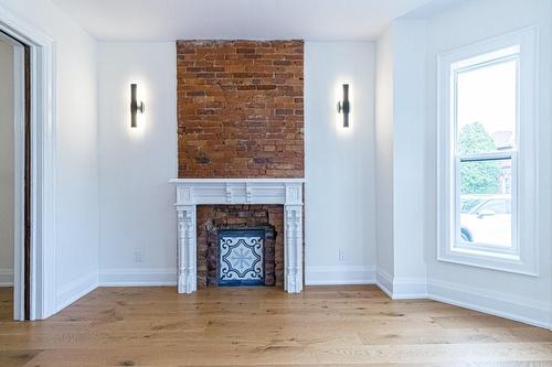 69 Smith Avenue, Hamilton, ON - Indoor With Fireplace