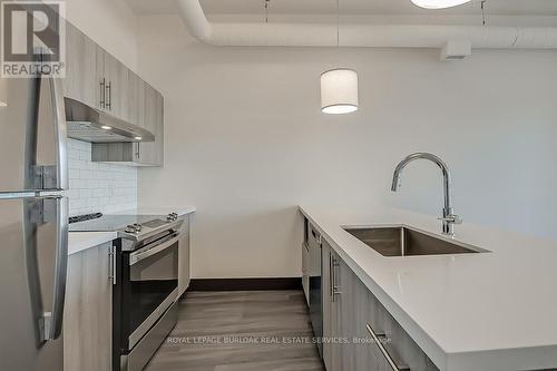 #308 -121 King St E, Hamilton, ON - Indoor Photo Showing Kitchen With Upgraded Kitchen