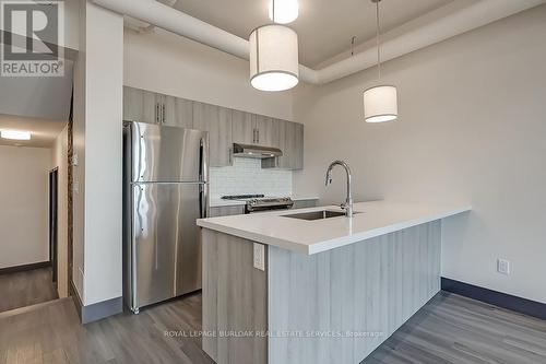 #308 -121 King St E, Hamilton, ON - Indoor Photo Showing Kitchen With Stainless Steel Kitchen With Upgraded Kitchen
