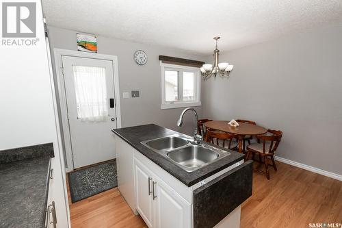505 Chipman Street, Luseland, SK - Indoor Photo Showing Kitchen With Double Sink