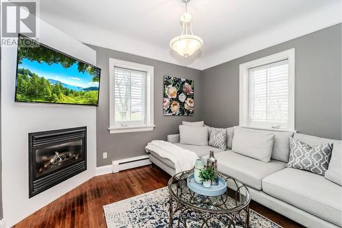 218 Woolwich St, Kitchener, ON - Indoor Photo Showing Living Room With Fireplace