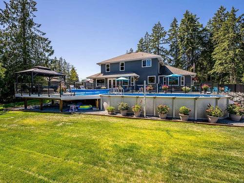 6299 Cherry Creek Rd, Port Alberni, BC - Outdoor With Above Ground Pool With Backyard