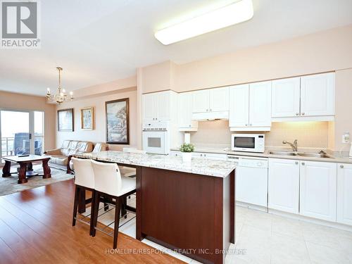 1107 - 810 Scollard Court W, Mississauga, ON - Indoor Photo Showing Kitchen With Double Sink