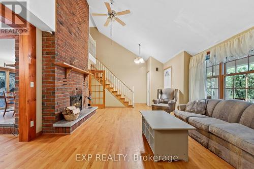 1585 County 46 Rd, Havelock-Belmont-Methuen, ON - Indoor Photo Showing Living Room With Fireplace