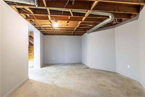 Partially finished Rec room in basement - 627 Bayshore Boulevard, Burlington, ON - Indoor Photo Showing Basement
