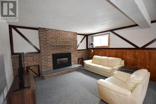 107 Parkshore Dr, Sault Ste Marie, ON - Indoor Photo Showing Living Room With Fireplace