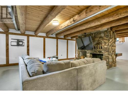 1475 Bowron Road, Prince George, BC - Indoor Photo Showing Basement With Fireplace