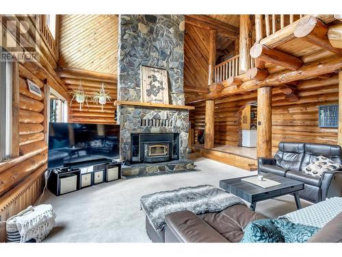 1475 Bowron Road, Prince George, BC - Indoor Photo Showing Living Room With Fireplace