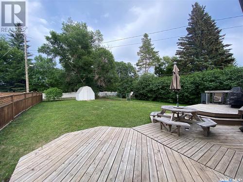 236 10Th Street Ne, Weyburn, SK - Outdoor With Deck Patio Veranda With Backyard