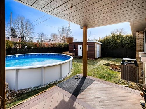 Pool - 313 Rue Dupré, Beloeil, QC - Outdoor With Above Ground Pool With Exterior
