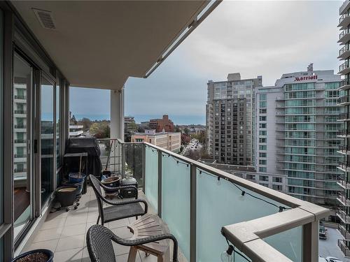 1002-708 Burdett Ave, Victoria, BC - Outdoor With Balcony With View With Exterior