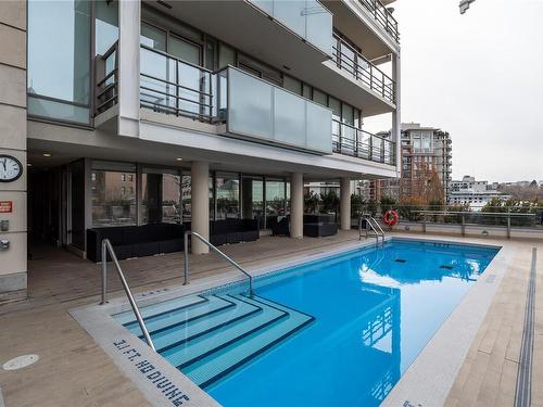 1002-708 Burdett Ave, Victoria, BC - Outdoor With In Ground Pool With Balcony