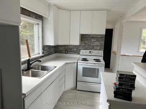 71 & 84 Golf Course Rd, Armour, ON - Indoor Photo Showing Kitchen With Double Sink