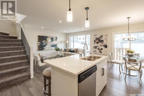 543 Keith Turn, Saskatoon, SK - Indoor Photo Showing Kitchen With Double Sink