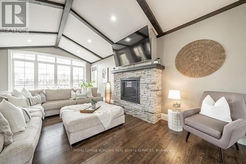 234 Burford-Delhi Townline Rd, Brant, ON - Indoor Photo Showing Living Room With Fireplace