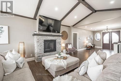 234 Burford-Delhi Townline Road, Brant, ON - Indoor Photo Showing Living Room With Fireplace