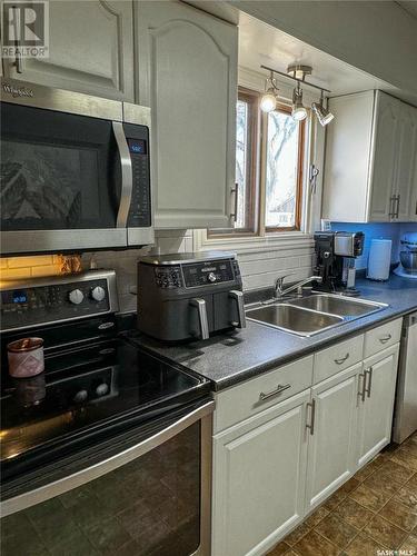 533 First Street, Estevan, SK - Indoor Photo Showing Kitchen With Double Sink