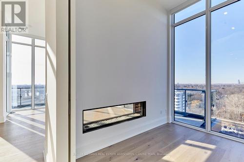 1803 - 21 Park Street E, Mississauga, ON - Indoor With Fireplace
