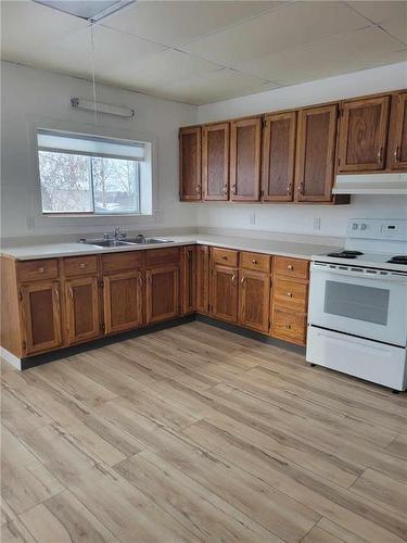 335 2Nd Avenue, Rapid City, MB - Indoor Photo Showing Kitchen With Double Sink