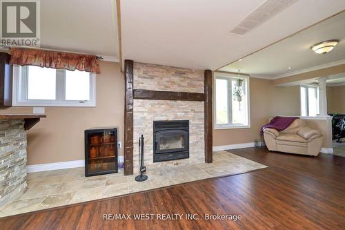 5759 Concession 3 Rd, Adjala-Tosorontio, ON - Indoor Photo Showing Living Room With Fireplace