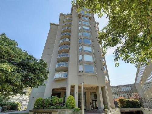 303-1015 Pandora Ave, Victoria, BC - Outdoor With Balcony With Facade