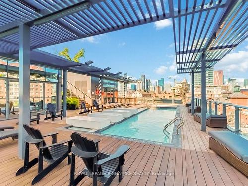 2507-70 Distillery Lane, Toronto, ON - Outdoor With In Ground Pool With Deck Patio Veranda