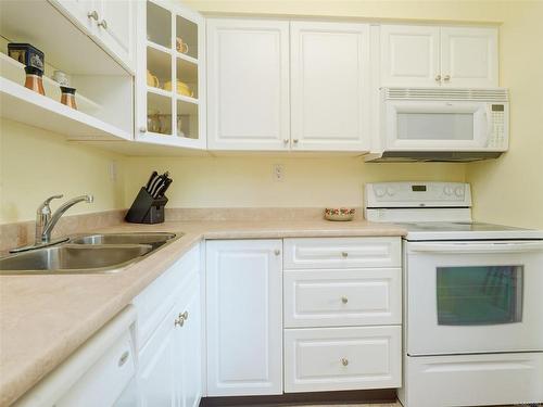 303-545 Rithet St, Victoria, BC - Indoor Photo Showing Kitchen With Double Sink