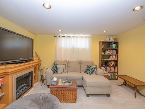 101 Kildonan Drive, Enderby, BC - Indoor Photo Showing Living Room With Fireplace