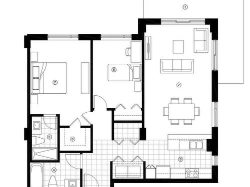 Plan (croquis) - 505-244 Boul. Hymus, Pointe-Claire, QC - Other