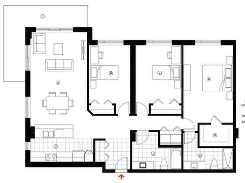 Plan (croquis) - 201-244 Boul. Hymus, Pointe-Claire, QC - Other