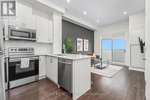 #627 -1105 Leger Way, Milton, ON - Indoor Photo Showing Kitchen With Stainless Steel Kitchen With Upgraded Kitchen