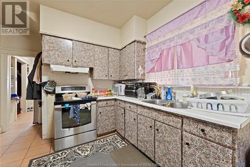 1021 Howard Avenue, Windsor, ON - Indoor Photo Showing Kitchen With Double Sink