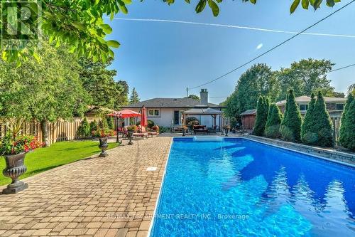 371 Strathcona Drive, Burlington, ON - Outdoor With In Ground Pool With Backyard