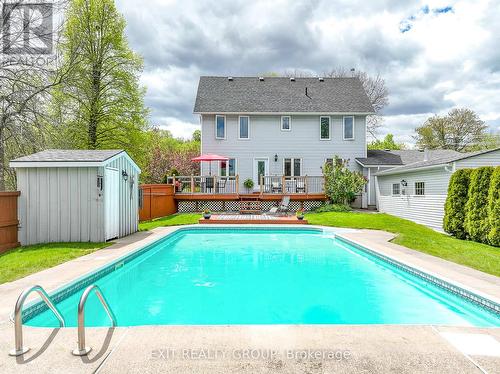 110 Barley Road, Prince Edward County, ON - Outdoor With In Ground Pool With Deck Patio Veranda With Backyard With Exterior